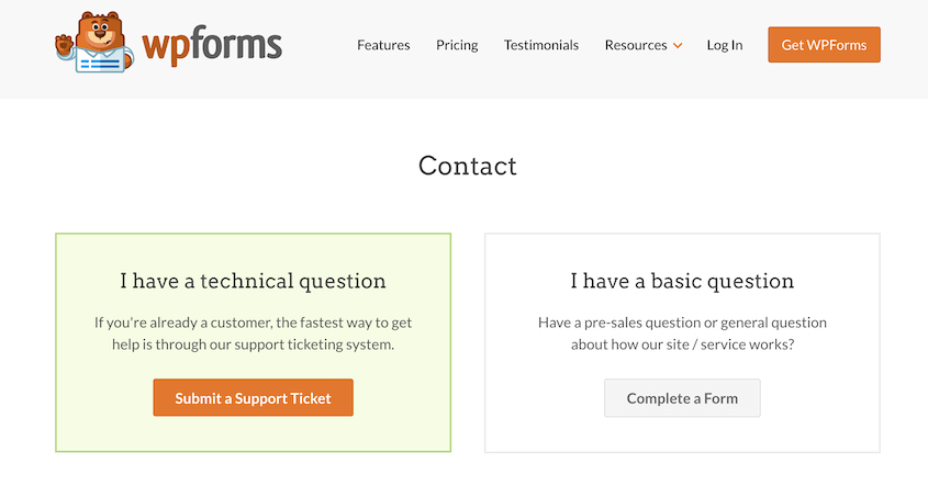 WPForms-Support - Duplicator Prise en charge des WPForms