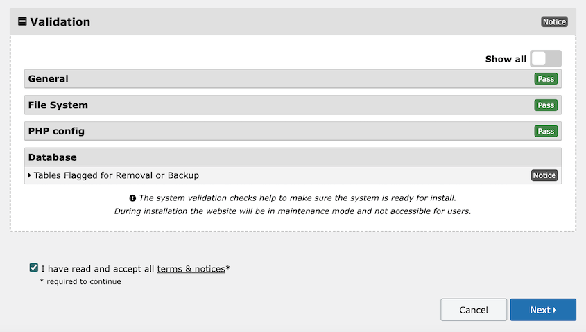 Validate multisite overwrite