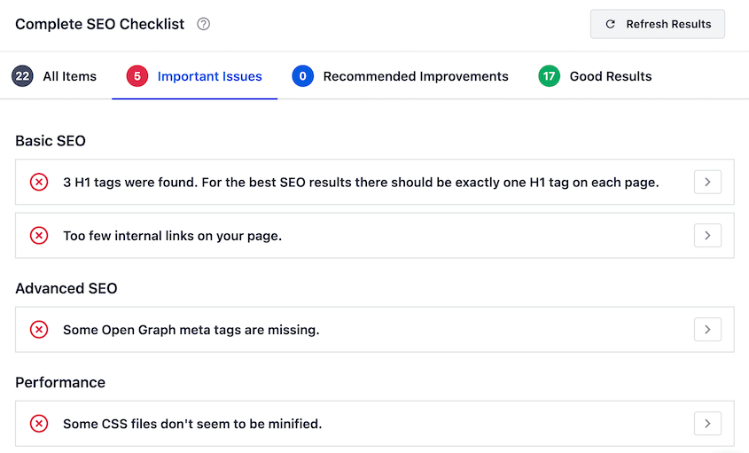 AIOSEO-SEO-Notices - Duplicator AIOSEO site audit notices