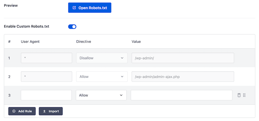 Custom-Robotstxt - Duplicator Custom robots.txt rules