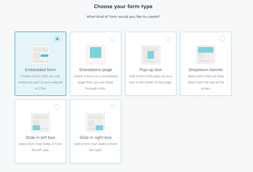 HubSpot-Form-Type - Duplicator HubSpot-Formulartyp