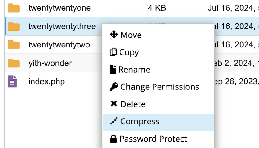 Compress-Theme-cPanel - Duplicator Compress WordPress theme with cPanel