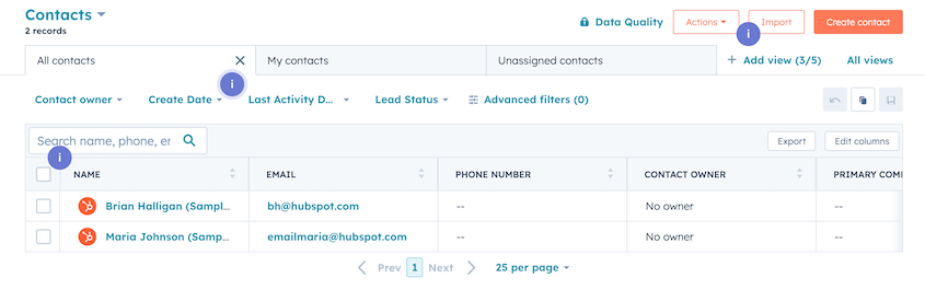 HubSpot-Contacts - Duplicator HubSpot contacts