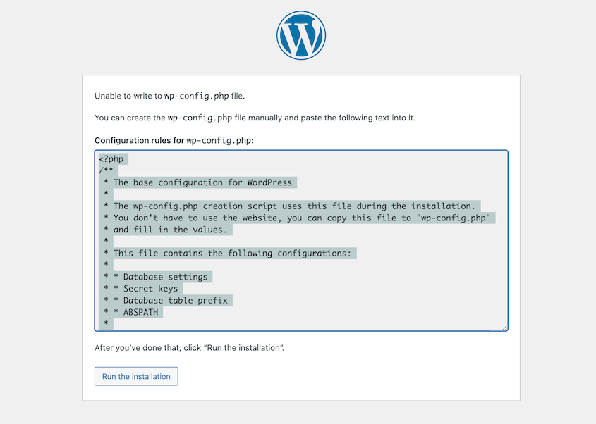 XAMPP-Config-File - Duplicator File wp-config.php di XAMPP