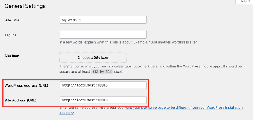 WordPress-Site-URLs - Duplicator ワードプレスサイトのURL