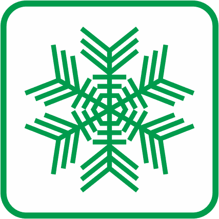 雪の結晶の単色アイコン画像02