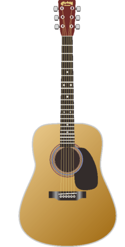 ギター リアルなギターのイラスト