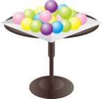 雛あられ カラフルな雛あられのイラスト