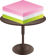 菱餅 ひな祭りの飾りに使う菱餅のイラスト