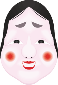 おたふく おたふくの面のイラスト