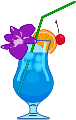 トロピカルジュース カラフルなトロピカルジュースのイラスト