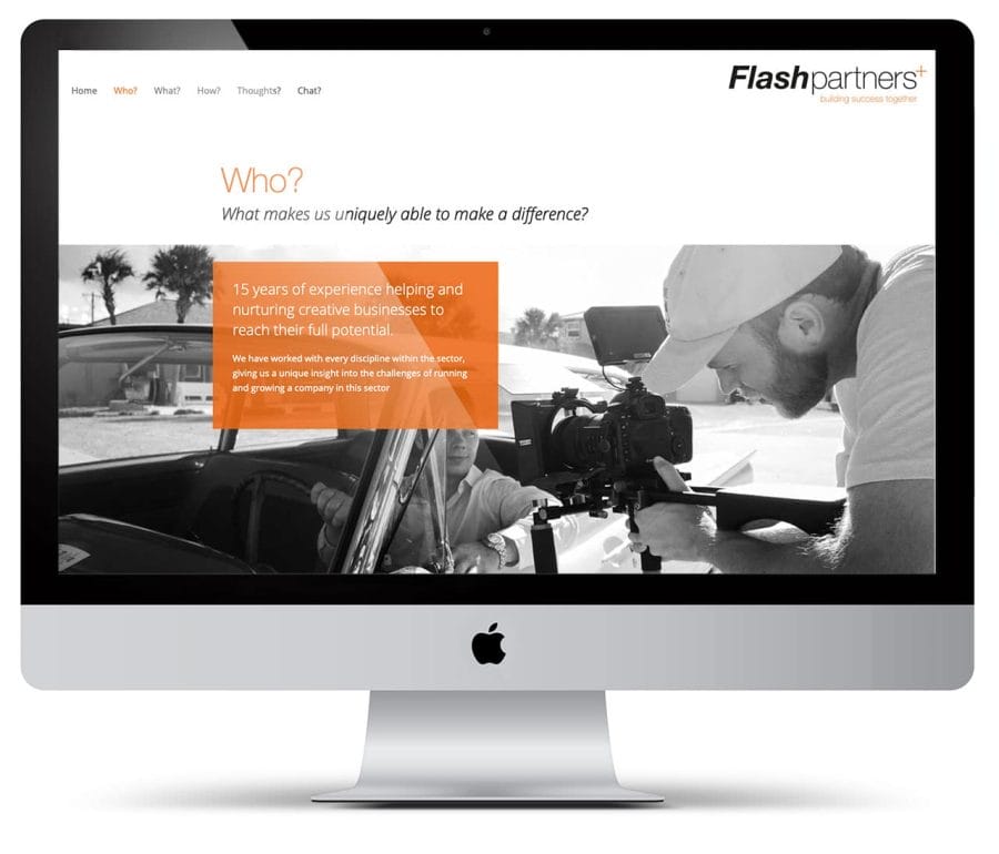 Wordpress website design for Flash Partners