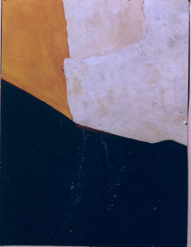 Peinture perso: tri-color ( (huile sur carton )