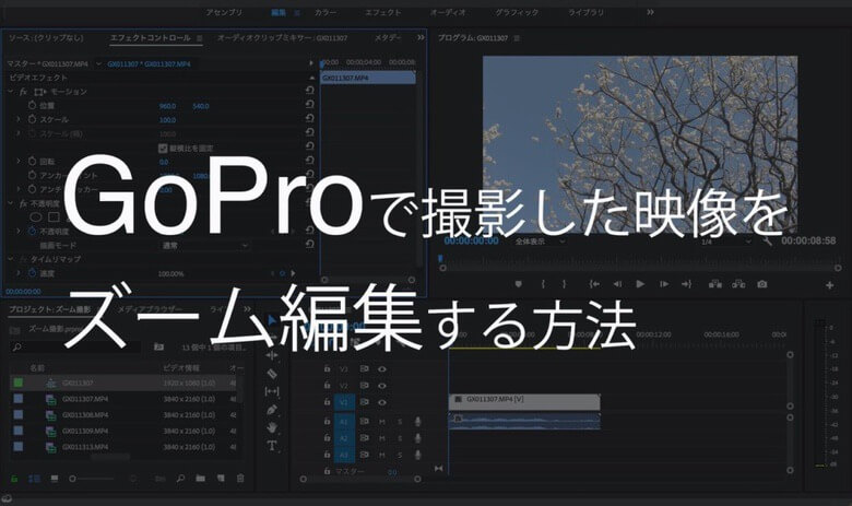 GoProで撮影した映像をズーム編集する方法