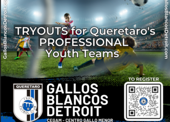 Gallos Blancos Detroit flyer