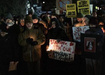 Shouts of “ICE off our streets” Heard Loudly from Coast to Coast across Michigan