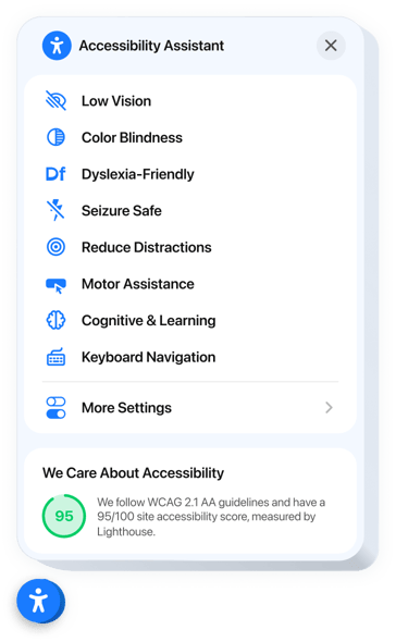 Widget de conformité ADA pour site Web iFrame