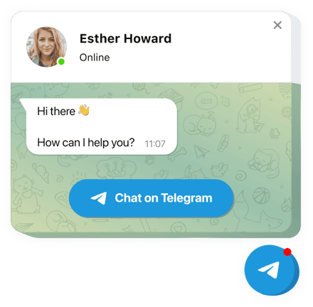 jQuery Telegram Чат