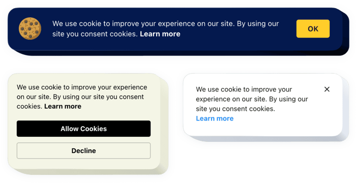 Widżet zgody na pliki cookie w serwisie Webflow