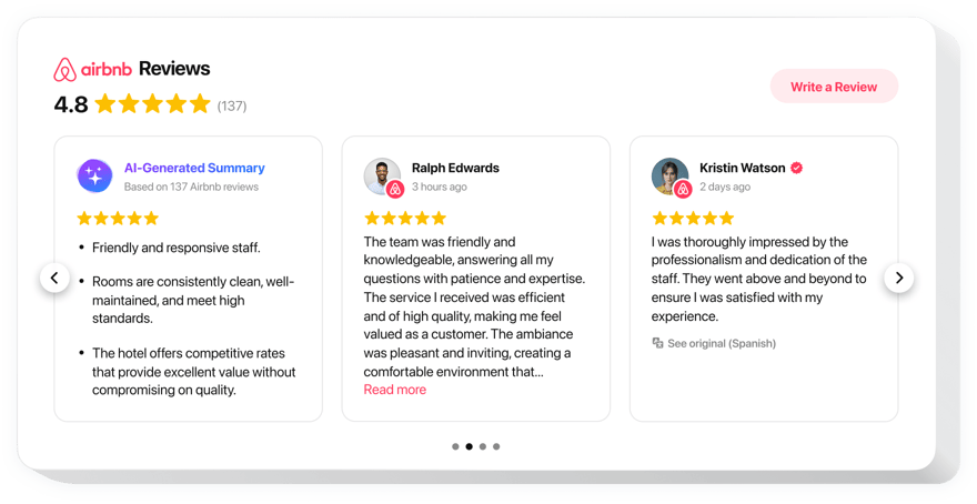 iFrame Airbnb Reviews