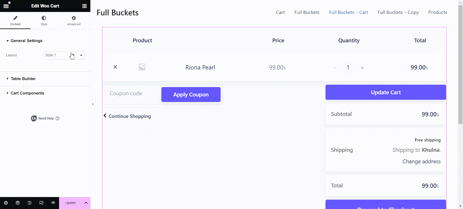 EA Woo Cart 4 woo cart