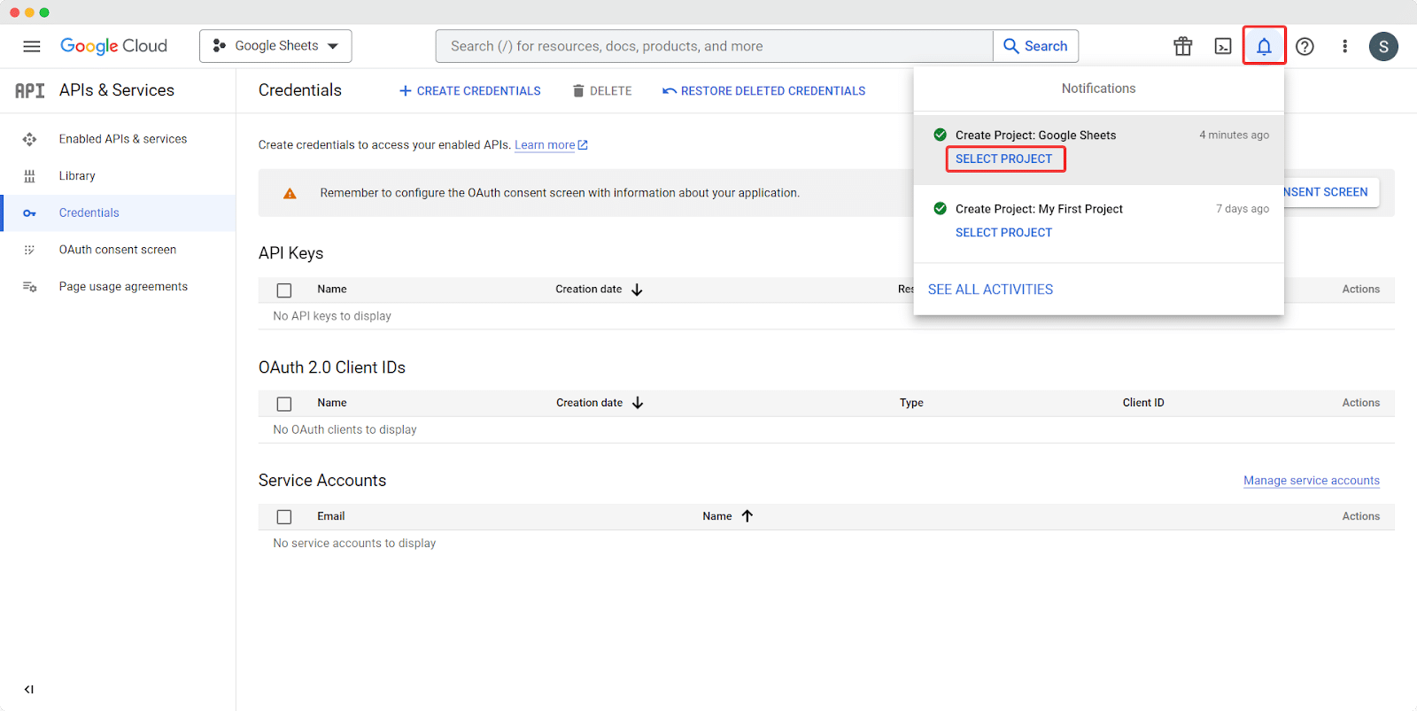 How To Retrieve Google Sheets API 2 Retrieve Google Sheets API