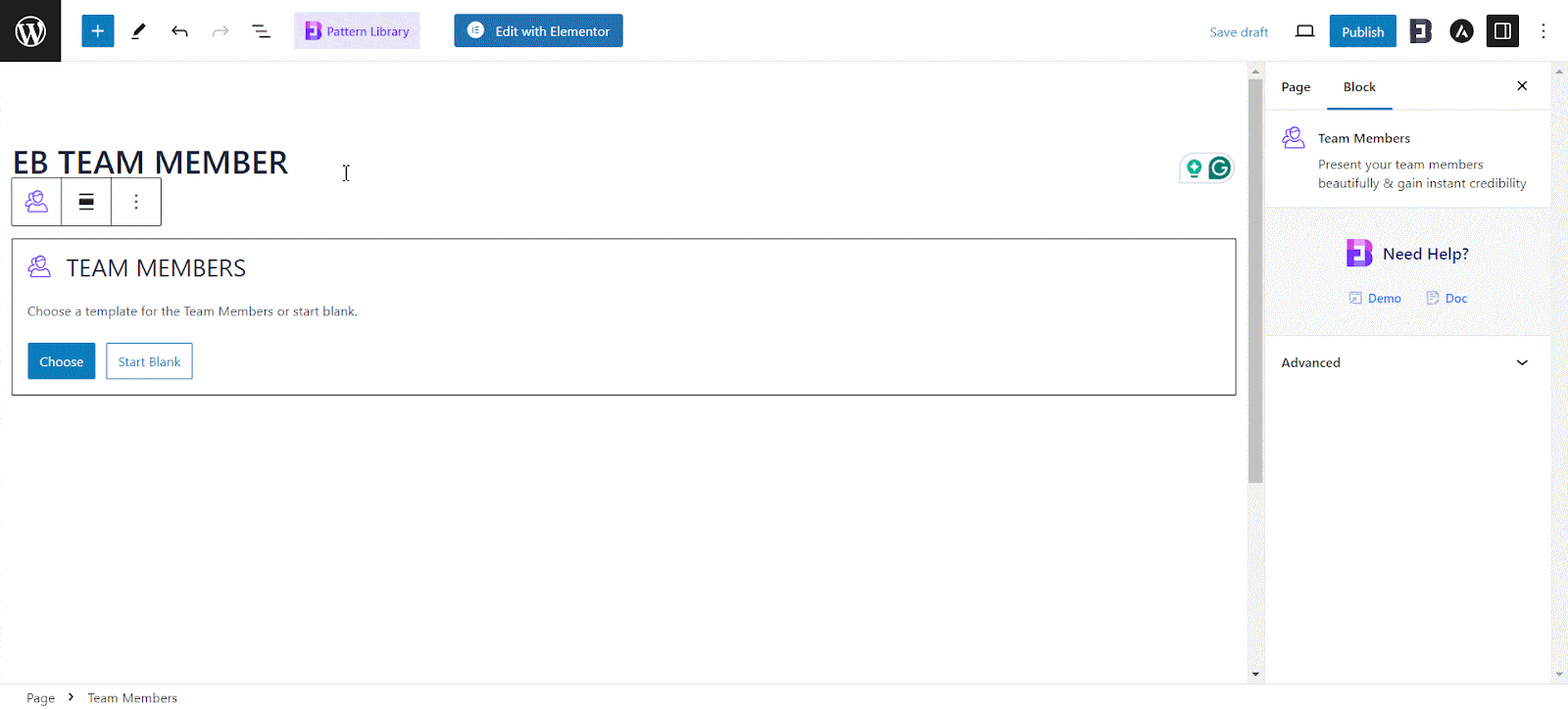 EB Team Member 1 EB Team Member