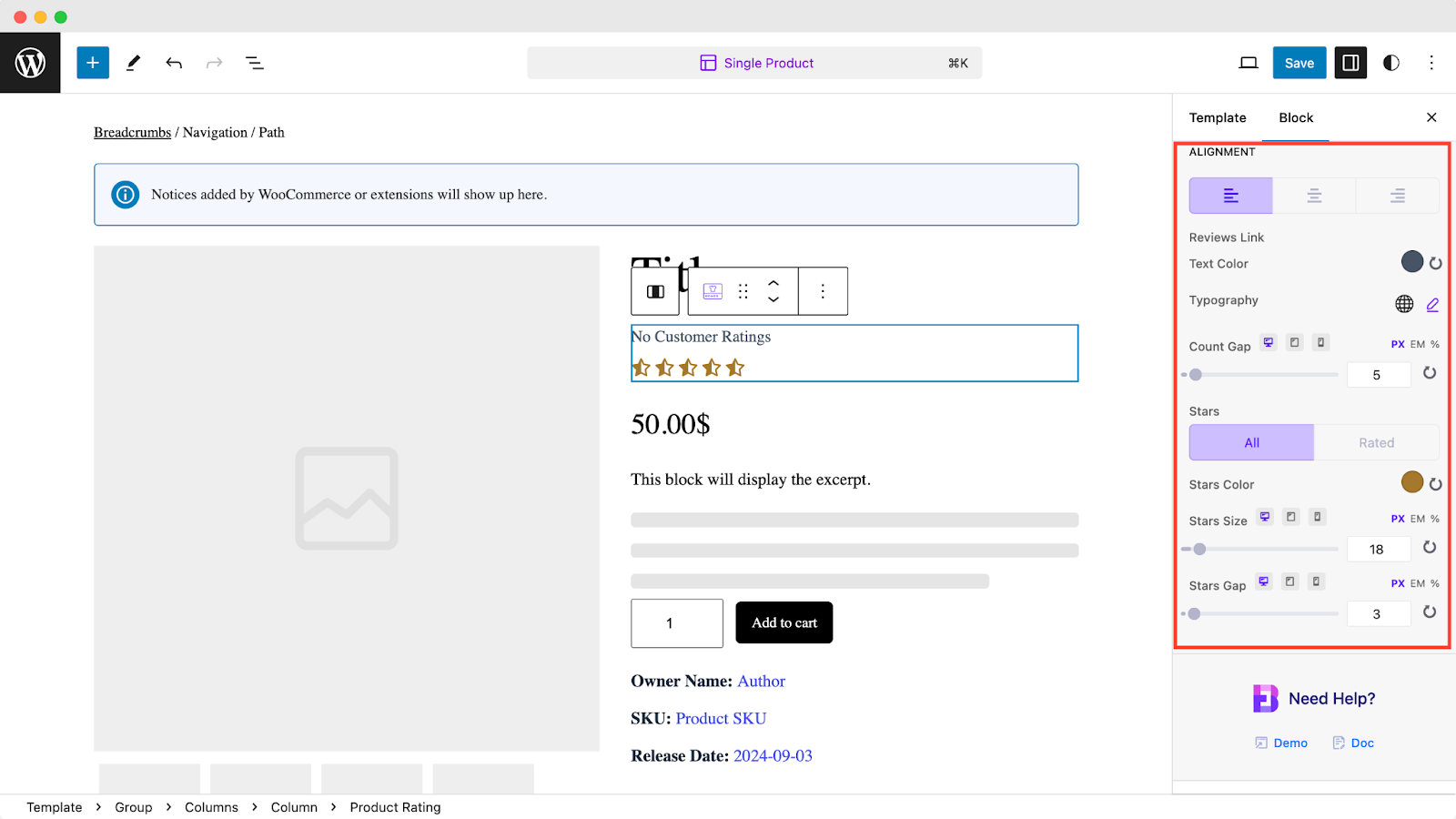 EB Woo Product Rating 6 EB Product Rating