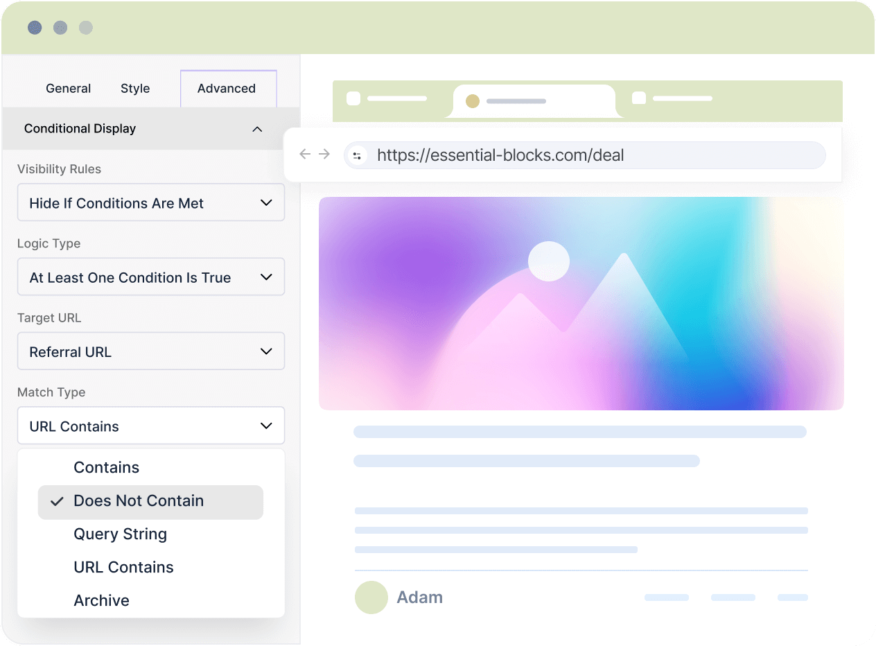 Conditional Display 7 Conditional Display