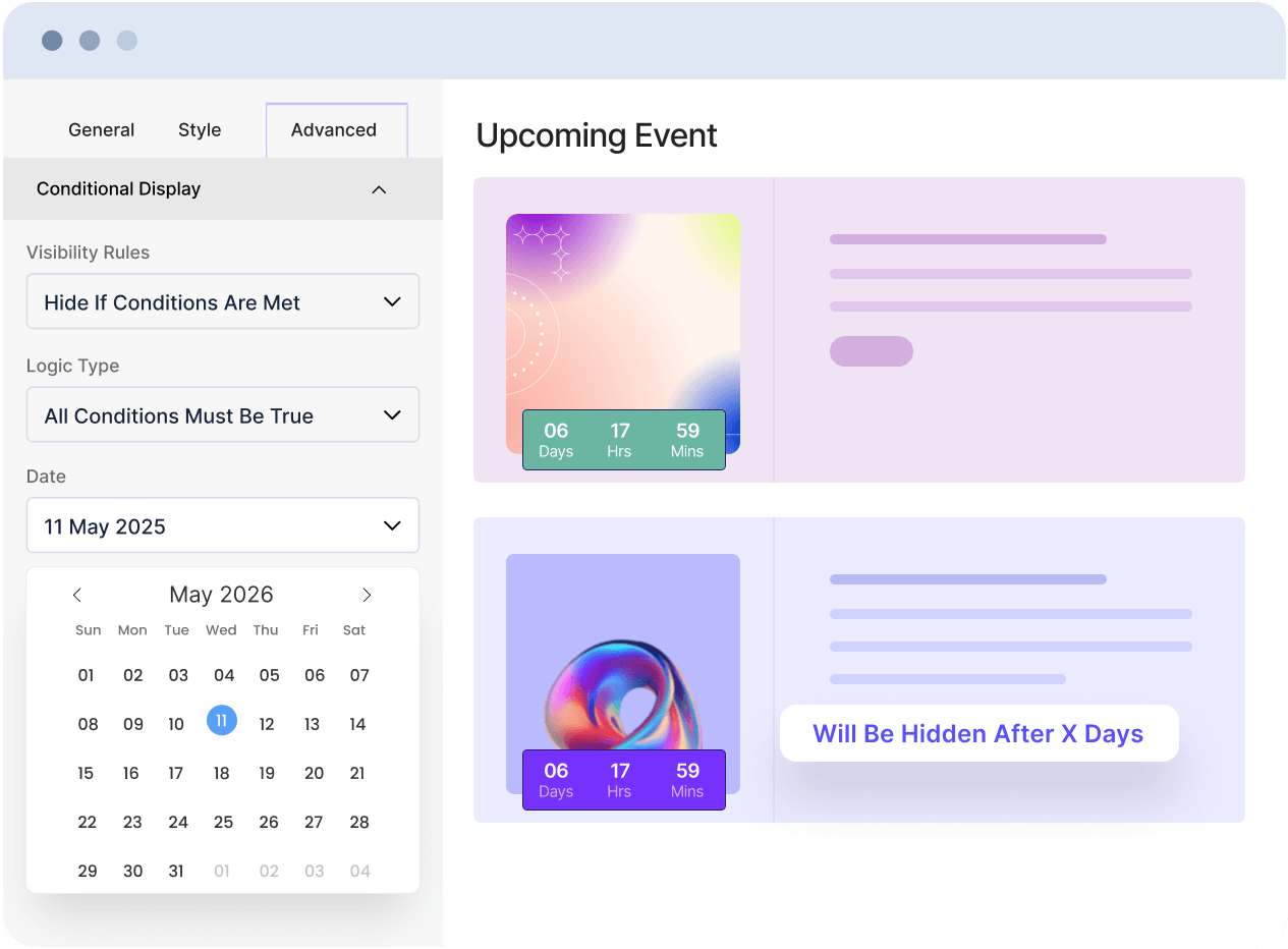 Conditional Display 5 Conditional Display