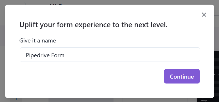 Pipedrive Form Title