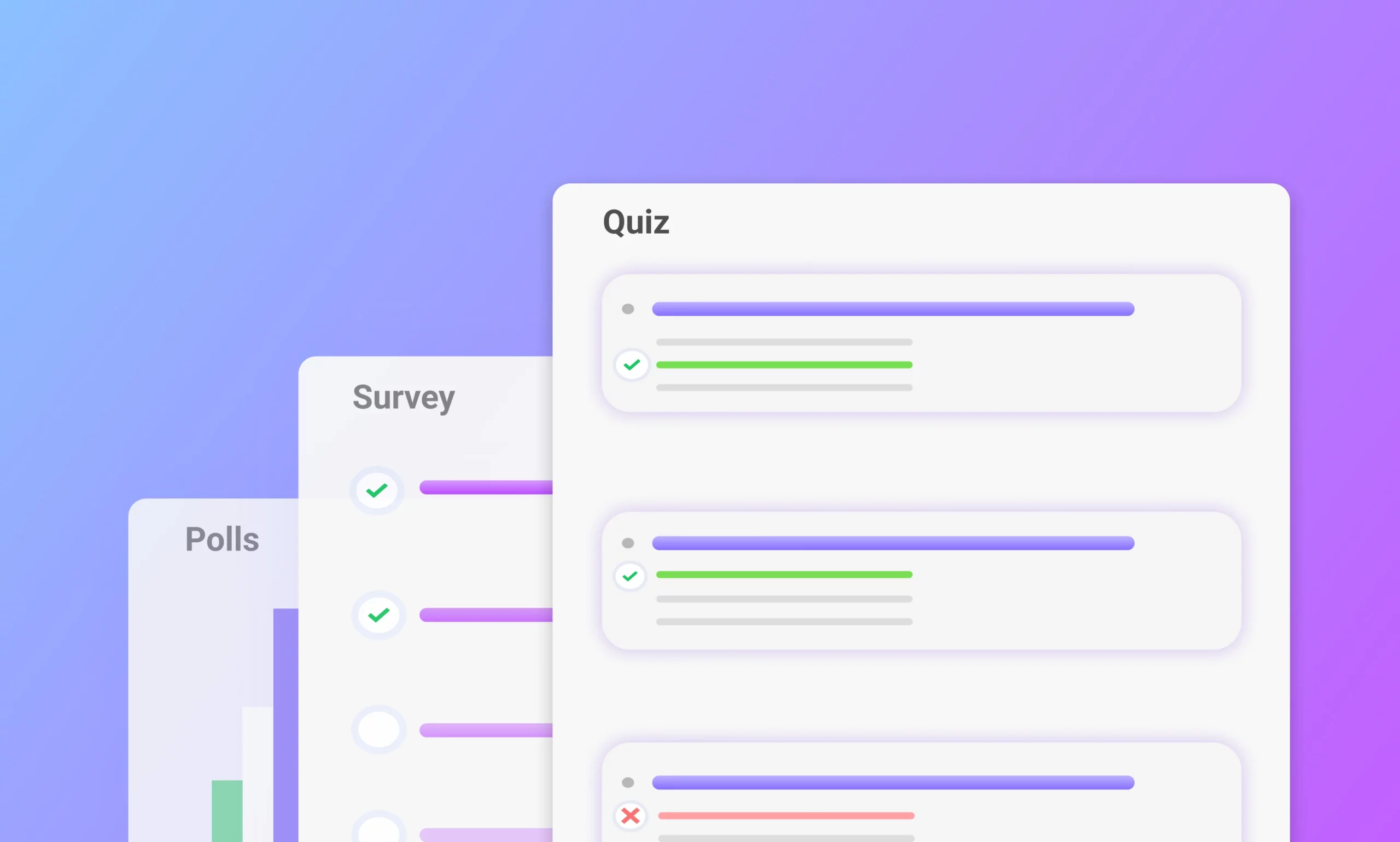 Surveys, Polls, and Quiz Addon
