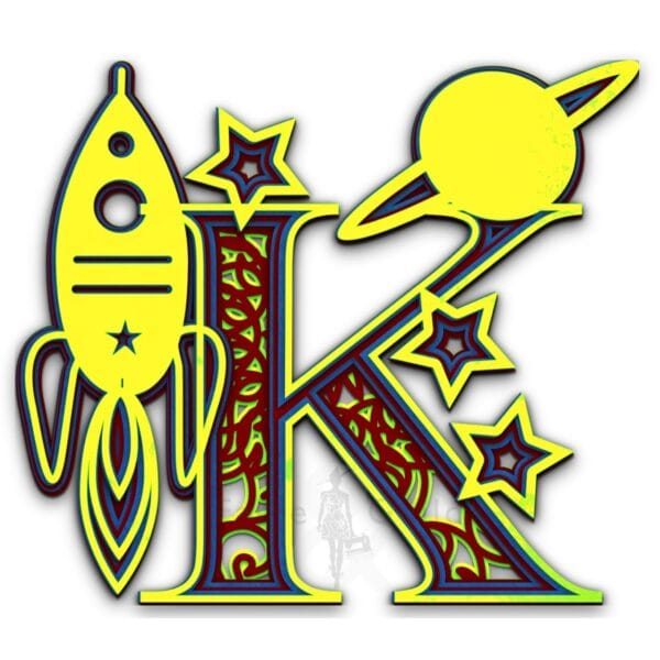 Starship Alphabet Letter K Starship Letter K