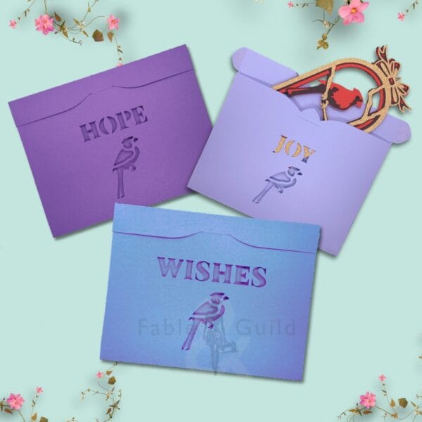 Cardinal SVG Envelope Template Set of 3 Cardinal SVG Envelope Template Set