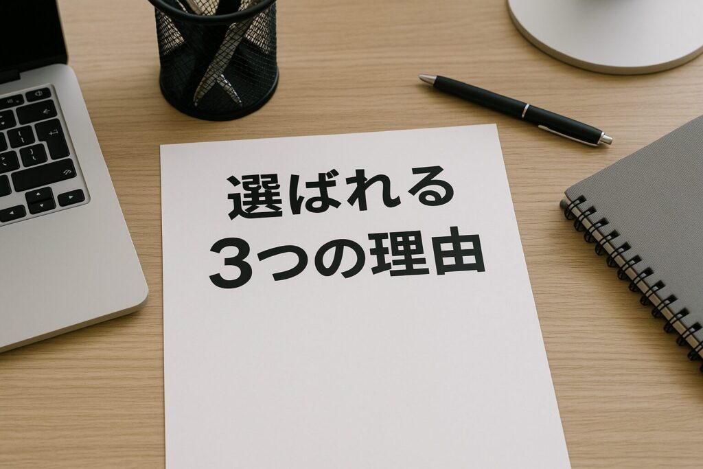 ATOファクタリングが選ばれる3つの理由