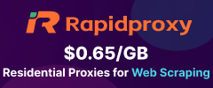 Try RapidProxy for free - Residential Proxies with 90M+ Global IPs. Starting from $0.65/GB for web scraping, automation, and data collection.