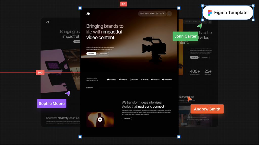 Creative Video Agency Figma Template