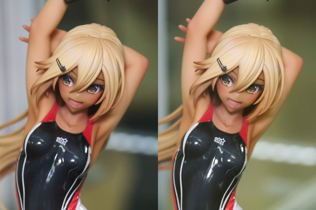 AMAKUNI ARMS NOTE 水泳部のコウハイちゃん 赤色ラインの水着Ver. フィギュア