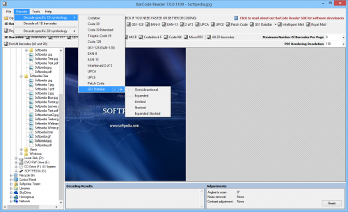 โปรแกรม BarCode Reader โปรแกรม BarCode Reader