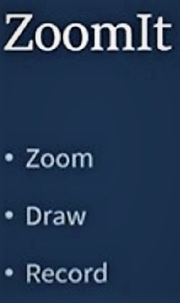 รูปประกอบซอฟต์แวร์ZoomIt (โปรแกรมขยายหน้าจอ Zoom หน้าจอ การนำเสนองาน)