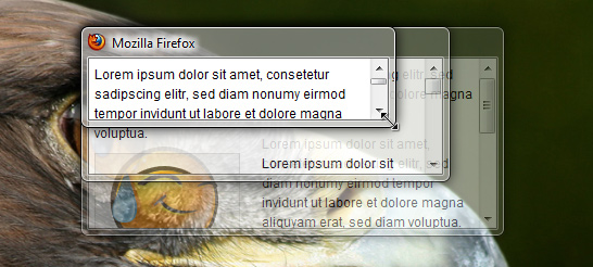 Windows 7 window - resizable thanks to jQuery UI