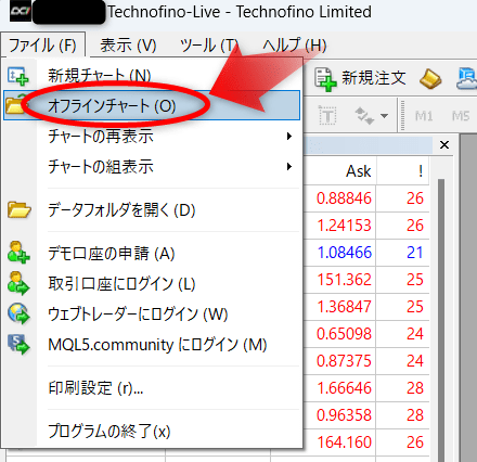 「Period_converter_ALL.mq4」で1分足以外のヒストリカルデータを生成1