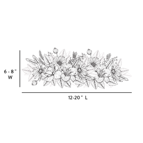 homepage-order-low2 centerpiece arrangement with coral, blue, yellow and orange flowers