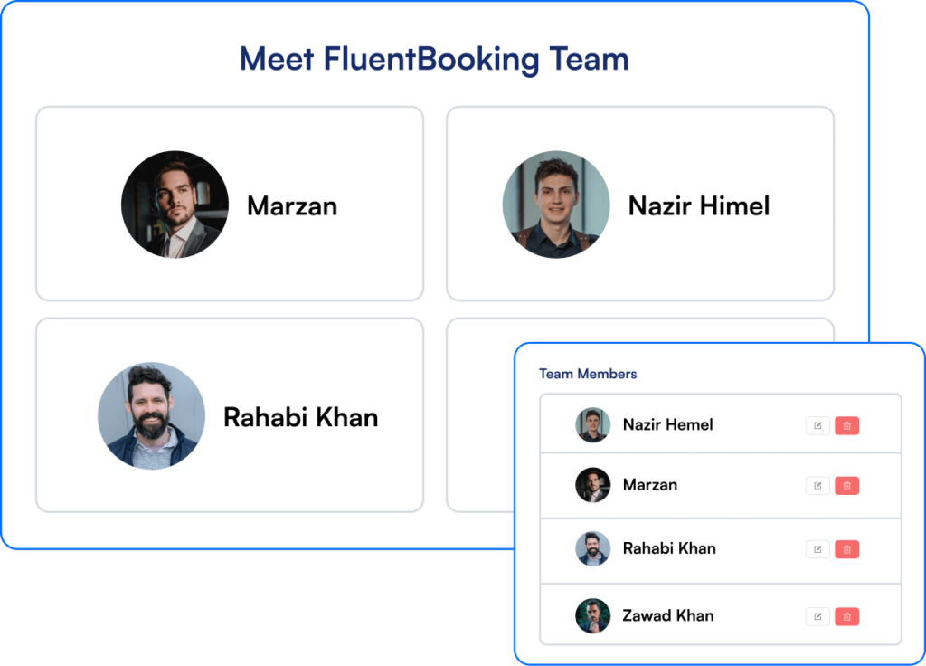 team appointments with round robin meetings
