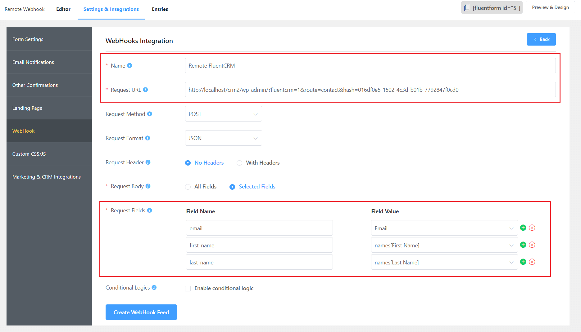 crm form webhook configure custom (1)