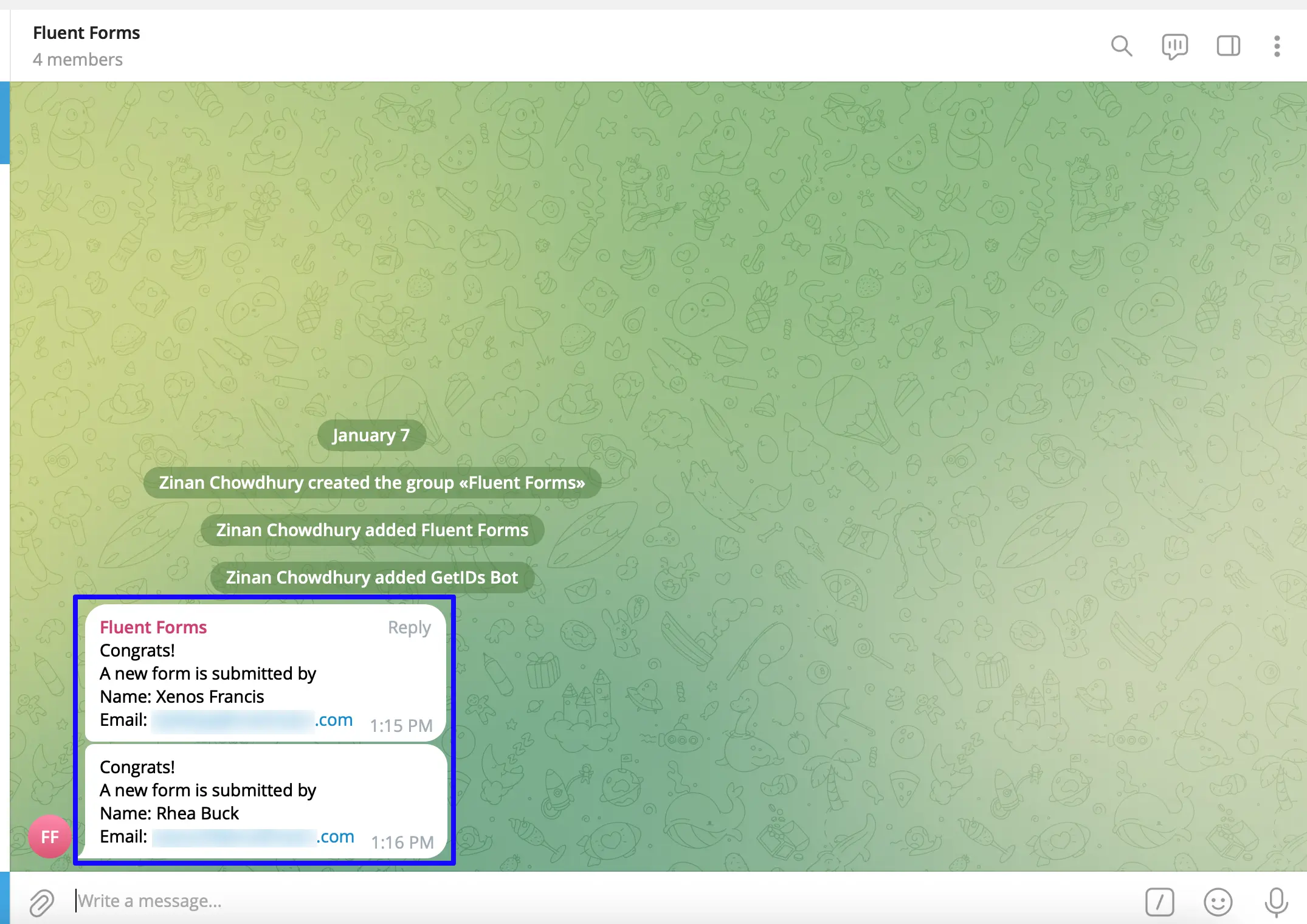 16. Preview of added notification 46990