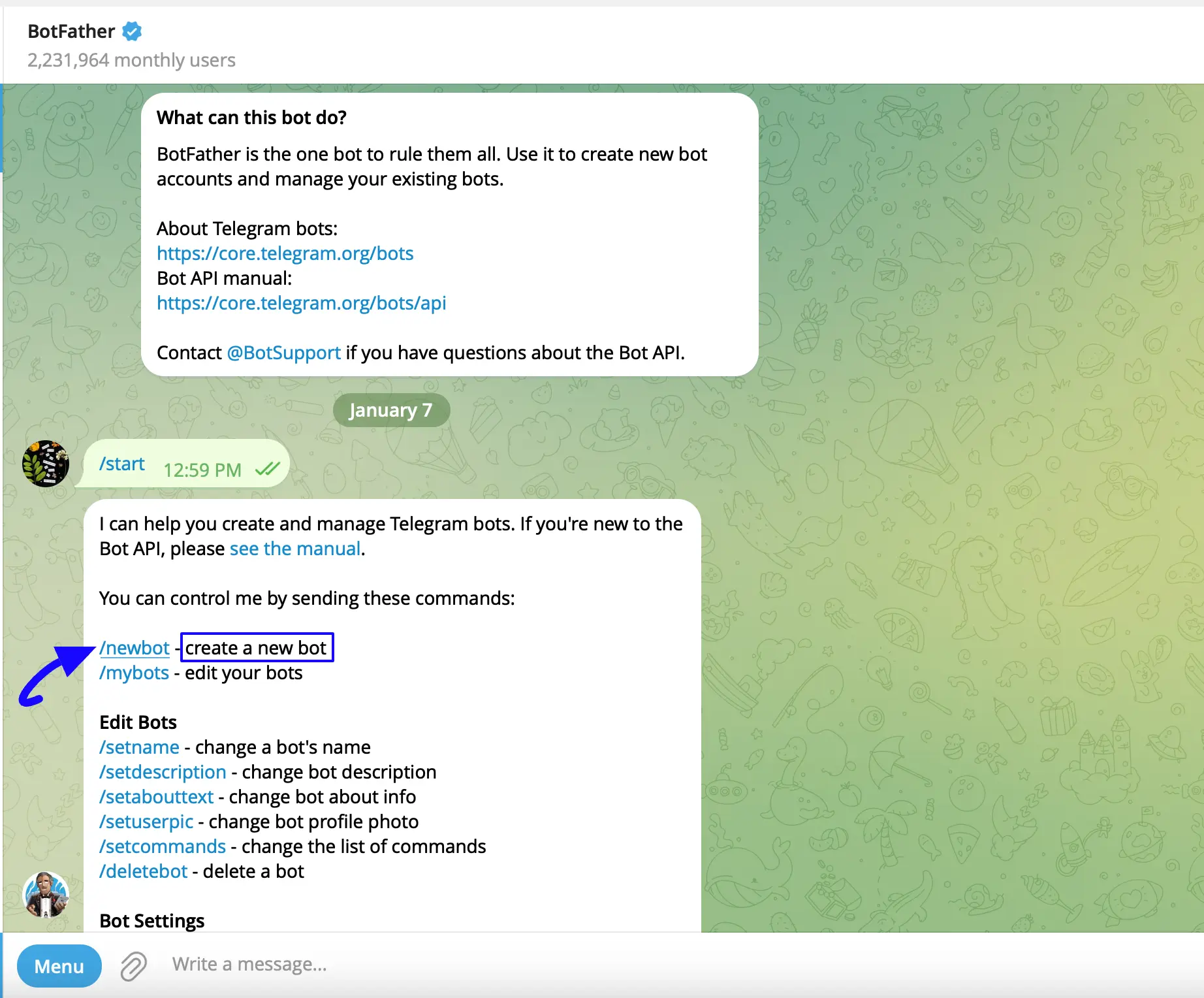 4. Create a new bot 46990