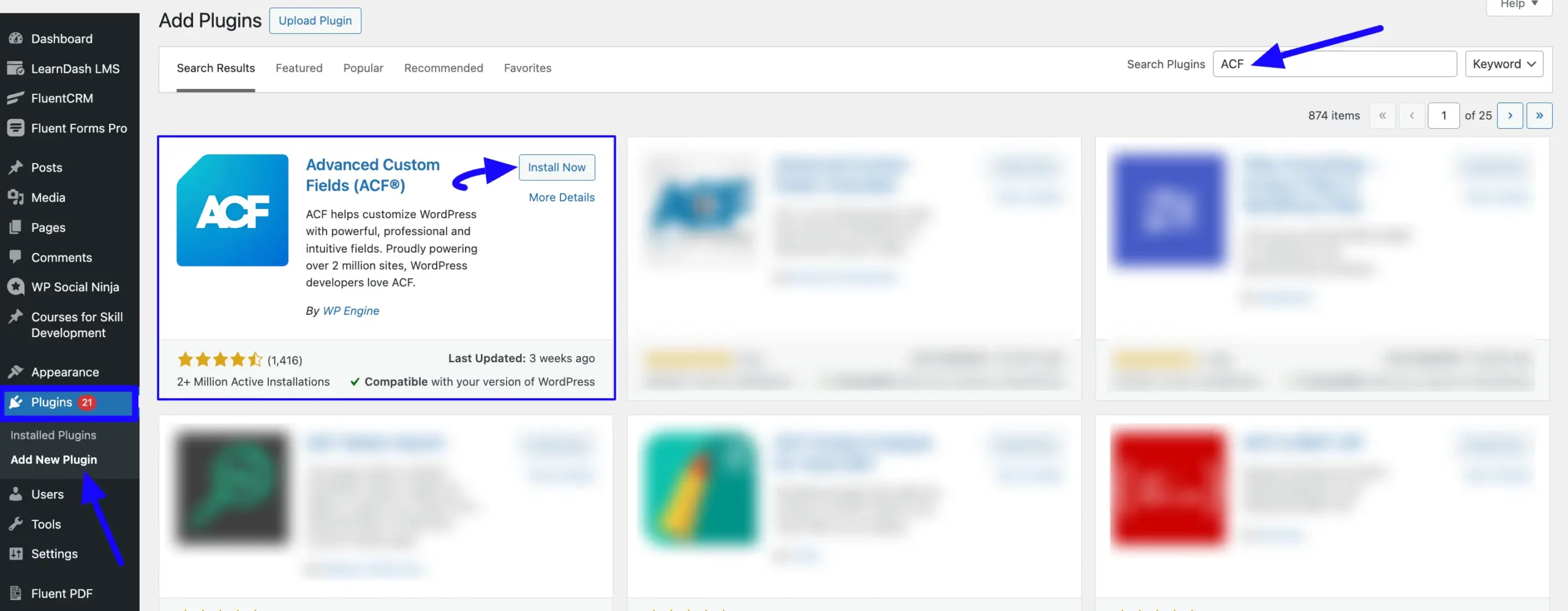 1. Install Advanced Custom Field plugin scaled 49658