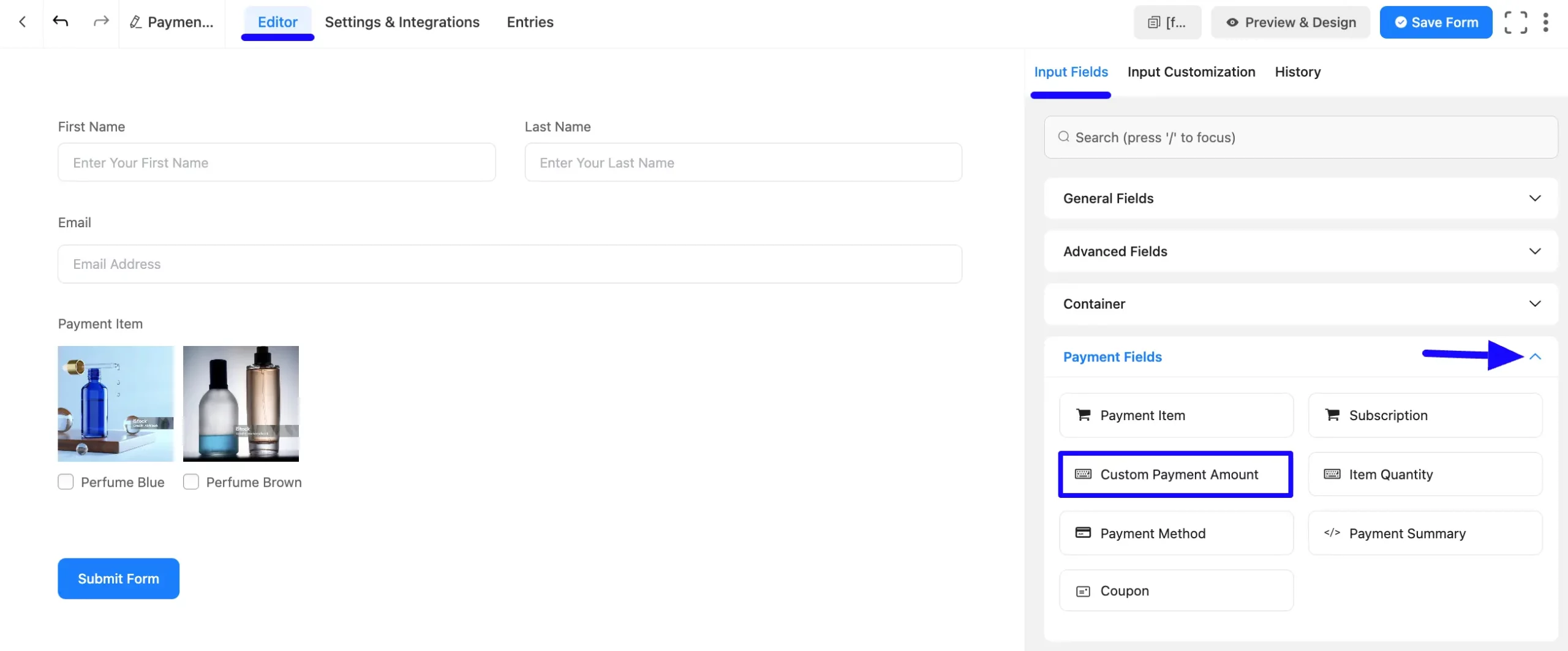 2. Add Custom Amount Payment scaled 48589