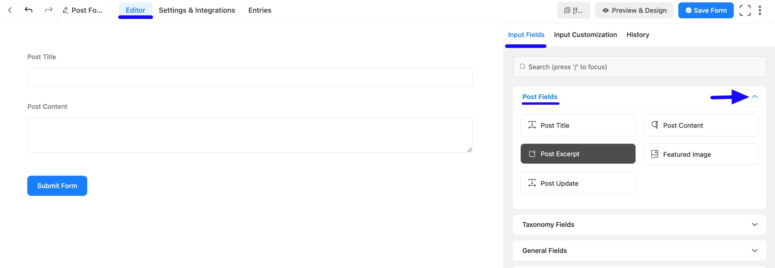 2. add Post Excerpt field scaled 49331